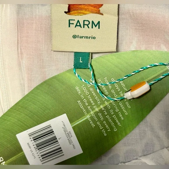 Farm Rio Afternoon Breeze Midi Dress - Picture 8 of 9